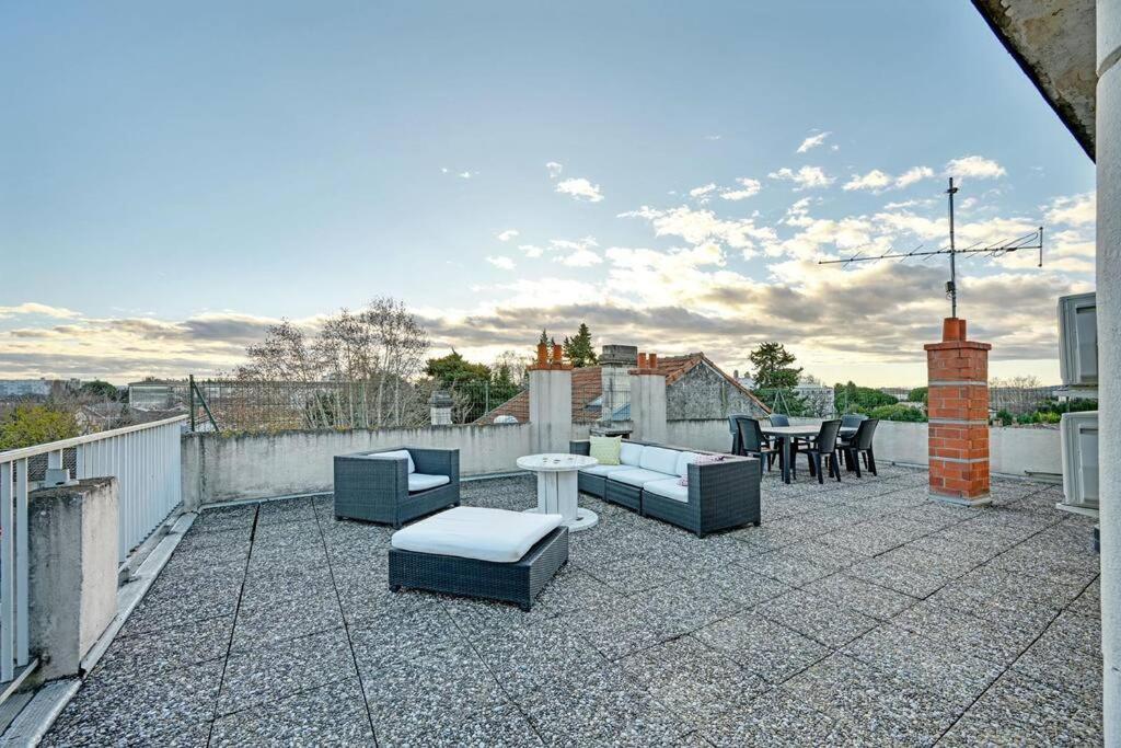 The Rooftop - Ac Clim - Wi-Fi - Parking Gratuit Dans La Rue Avignon Bagian luar foto
