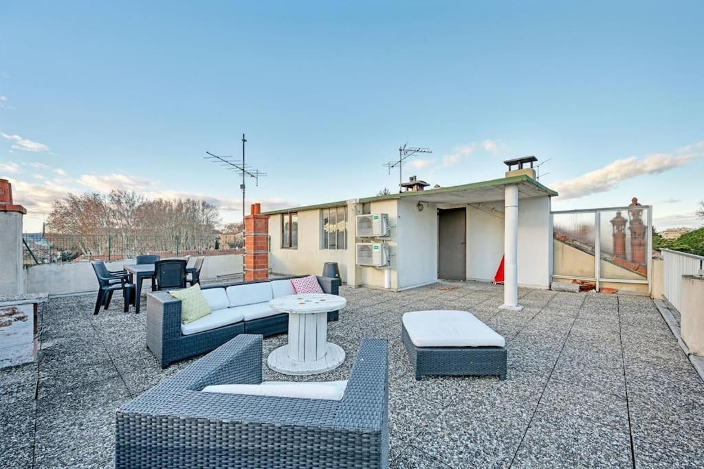 The Rooftop - Ac Clim - Wi-Fi - Parking Gratuit Dans La Rue Avignon Bagian luar foto
